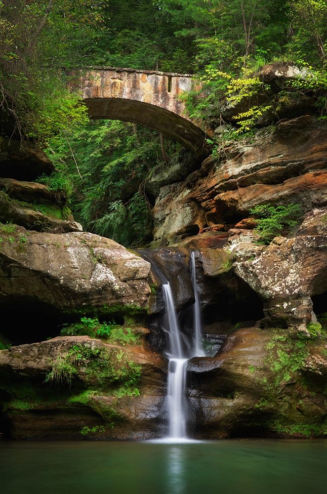 Old Mans Cave Upper Falls-Hocking Hills State Park-Ohio art print by Alan Majchrowicz for $57.95 CAD